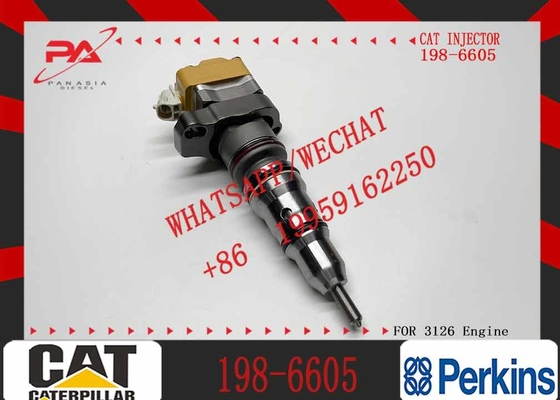 Diesel Engine Fuel Injector 198-6605 222-5966 4P9075 4P9076 4P9077 7E6408 for Caterpillar Cat 3126 Injector