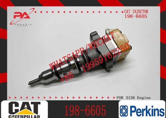 Diesel Engine Fuel Injector 198-6605 222-5966 4P9075 4P9076 4P9077 7E6408 for Caterpillar Cat 3126 Injector