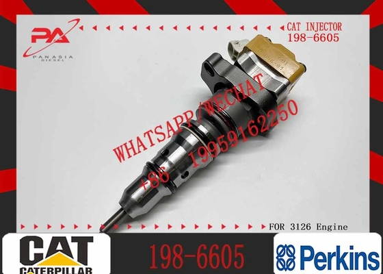 Diesel Engine Fuel Injector 198-6605 222-5966 4P9075 4P9076 4P9077 7E6408 for Caterpillar Cat 3126 Injector