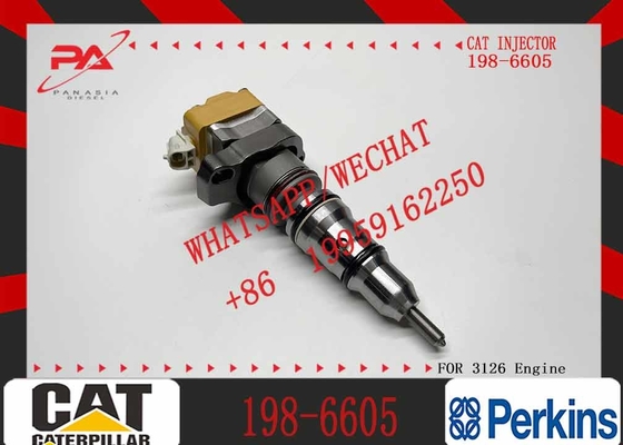 Diesel Engine Fuel Injector 198-6605 222-5966 4P9075 4P9076 4P9077 7E6408 for Caterpillar Cat 3126 Injector