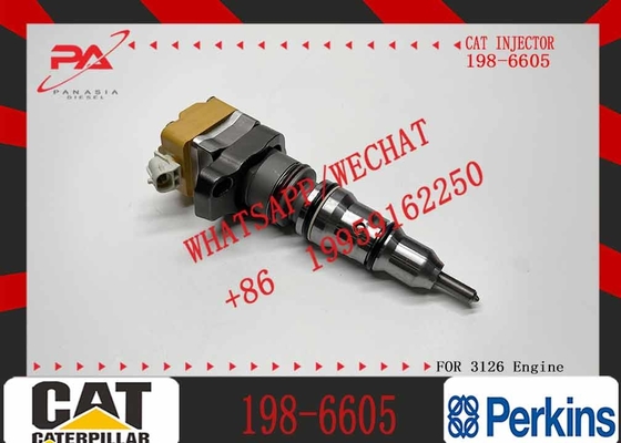 Diesel Engine Fuel Injector 198-6605 222-5966 4P9075 4P9076 4P9077 7E6408 for Caterpillar Cat 3126 Injector