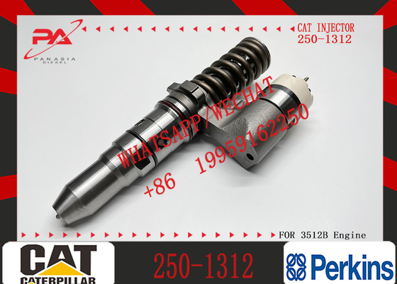 Excavator Fuel Injector 250-1313 CAT C12 diesel Engine Parts Common Rail Injector 2501313 for 3516B 3512B Excavator