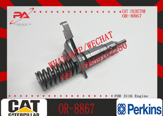 Machinery Parts Fuel Injector 127-8213 101-8673 0R-8473 Compatible with Caterpillar CAT 3114 3116 Engine Excavator Parts