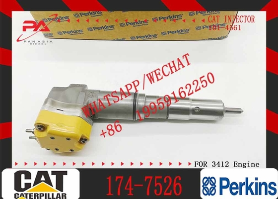 Fuel Injector 174-7526 for Caterpillar CAT Engine 3408E 3412 Truck AD45 AD40 AE40 69D 769D Tractor 651E