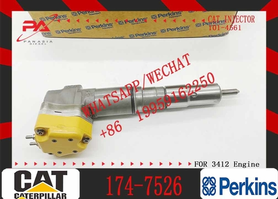 Fuel Injector 174-7526 for Caterpillar CAT Engine 3408E 3412 Truck AD45 AD40 AE40 69D 769D Tractor 651E