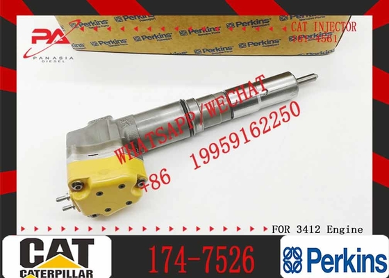 Fuel Injector 174-7526 for Caterpillar CAT Engine 3408E 3412 Truck AD45 AD40 AE40 69D 769D Tractor 651E