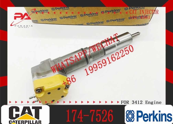 Fuel Injector 174-7526 for Caterpillar CAT Engine 3408E 3412 Truck AD45 AD40 AE40 69D 769D Tractor 651E