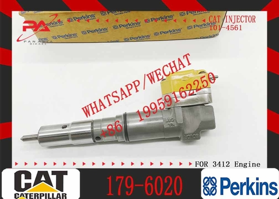 Excavator Fuel Injector 179-6020 3412E 631G 637G 769D 771D D9R Diesel Engine Parts Injector 1796020