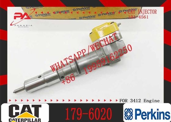 Excavator Fuel Injector 179-6020 3412E 631G 637G 769D 771D D9R Diesel Engine Parts Injector 1796020
