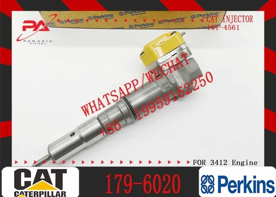 Excavator Fuel Injector 179-6020 3412E 631G 637G 769D 771D D9R Diesel Engine Parts Injector 1796020