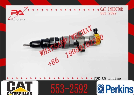 Common Rail Fuel Injector 553-2592 5532592 CAT Injector for Caterpillar C9 Diesel Engine Parts Construction Machinery