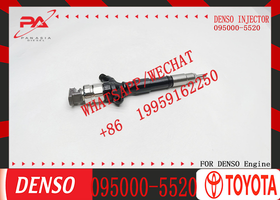 Car Part Fuel Injector for Toyota Hilux Spare Parts OEM 095000-5520 23670-0L010 With Engine Isbe Diesel Injector Injection Valve