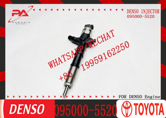 Car Part Fuel Injector for Toyota Hilux Spare Parts OEM 095000-5520 23670-0L010 With Engine Isbe Diesel Injector Injection Valve