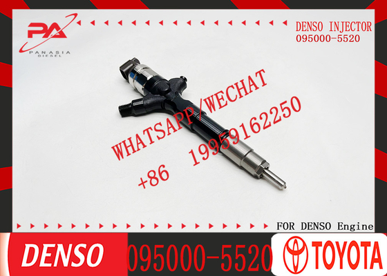 Car Part Fuel Injector for Toyota Hilux Spare Parts OEM 095000-5520 23670-0L010 With Engine Isbe Diesel Injector Injection Valve