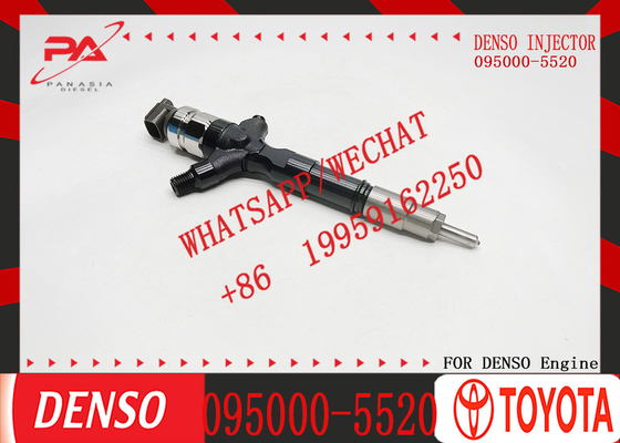 Car Part Fuel Injector for Toyota Hilux Spare Parts OEM 095000-5520 23670-0L010 With Engine Isbe Diesel Injector Injection Valve