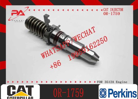 Common Rail Fuel Injector 0R-1759 Diesel Engine Fuel Injector 0R 1759 for Caterpillar CAT 3508 3512 3516 Engine Parts