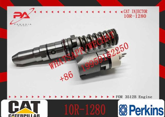 Construction Machinery Parts 250-1308 10R-1280 Common Rail Fuel Injector for Caterpillar 3152B 3516B Excavator Dozer Engine