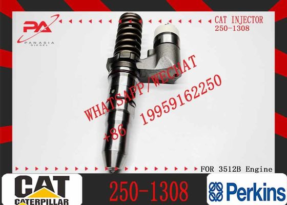 Construction Machinery Parts 250-1308 10R-1280 Common Rail Fuel Injector for Caterpillar 3152B 3516B Excavator Dozer Engine