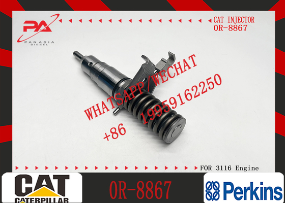 Excavator Fuel Injector Assembly 140-8413 1408413 0R-8867 0R8867 for Caterpillar CAT 3114 3116 3126 Engine 938G 550 IT38G 574