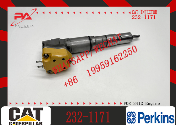 Excavator Engine Parts Fule Injetor 232-1171 10R-1267 232-1183 10R-1266 4CR01974 for 3412E 3408 Fuel Injector
