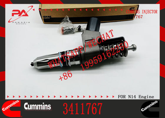 Used N14 Engine Spare Parts Common Rail Injector 3411764 3411767 Diesel Engine Machinery Repair Shops 6 Months Warranty