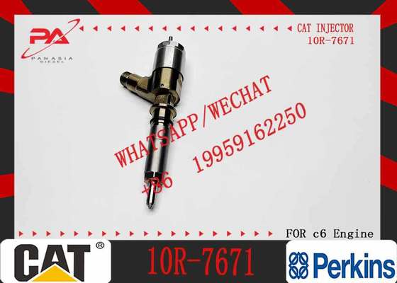 New Diesel Engine Injector 10R-7668 10R-7671 10R-7672 2645A718 10R-7673 10R-7676 for Caterpillar C4.4/C6.6 Common Rail (Steel)