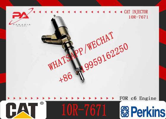 New Diesel Engine Injector 10R-7668 10R-7671 10R-7672 2645A718 10R-7673 10R-7676 for Caterpillar C4.4/C6.6 Common Rail (Steel)