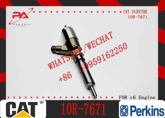 New Diesel Engine Injector 10R-7668 10R-7671 10R-7672 2645A718 10R-7673 10R-7676 for Caterpillar C4.4/C6.6 Common Rail (Steel)
