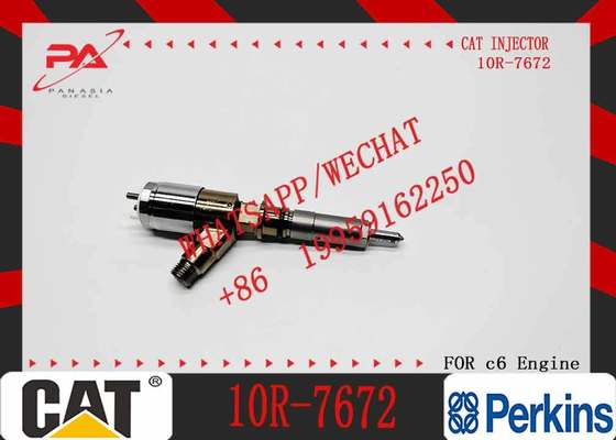 New Diesel Engine Injector 10R-7668 10R-7671 10R-7672 2645A718 10R-7673 10R-7676 for Caterpillar C4.4/C6.6 Common Rail (Steel)