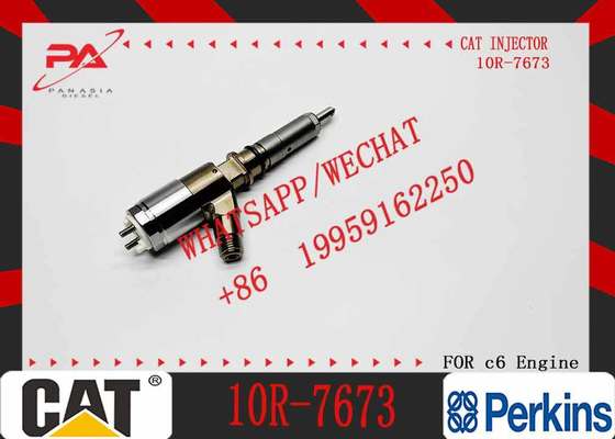 New Diesel Engine Injector 10R-7668 10R-7671 10R-7672 2645A718 10R-7673 10R-7676 for Caterpillar C4.4/C6.6 Common Rail (Steel)