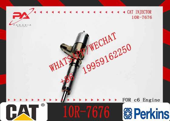 New Diesel Engine Injector 10R-7668 10R-7671 10R-7672 2645A718 10R-7673 10R-7676 for Caterpillar C4.4/C6.6 Common Rail (Steel)