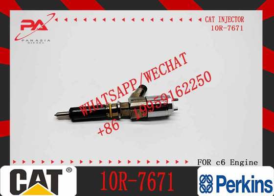New Diesel Engine Injector 10R-7668 10R-7671 10R-7672 2645A718 10R-7673 10R-7676 for Caterpillar C4.4/C6.6 Common Rail (Steel)