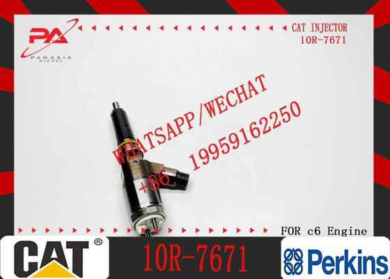 New Diesel Engine Injector 10R-7668 10R-7671 10R-7672 2645A718 10R-7673 10R-7676 for Caterpillar C4.4/C6.6 Common Rail (Steel)