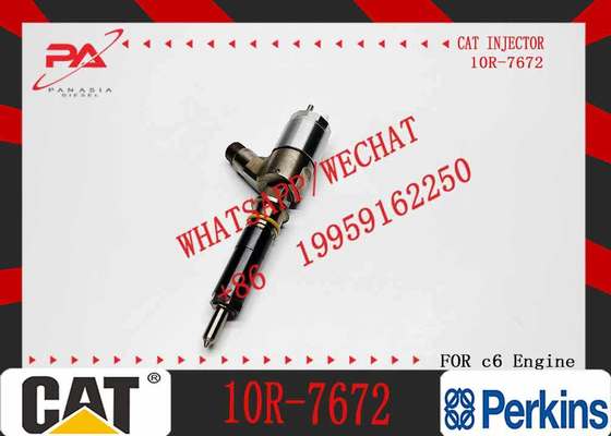 New Diesel Engine Injector 10R-7668 10R-7671 10R-7672 2645A718 10R-7673 10R-7676 for Caterpillar C4.4/C6.6 Common Rail (Steel)