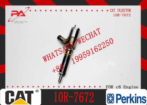 New Diesel Engine Injector 10R-7668 10R-7671 10R-7672 2645A718 10R-7673 10R-7676 for Caterpillar C4.4/C6.6 Common Rail (Steel)