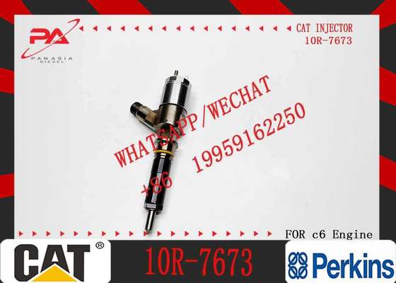 New Diesel Engine Injector 10R-7668 10R-7671 10R-7672 2645A718 10R-7673 10R-7676 for Caterpillar C4.4/C6.6 Common Rail (Steel)
