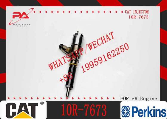 New Diesel Engine Injector 10R-7668 10R-7671 10R-7672 2645A718 10R-7673 10R-7676 for Caterpillar C4.4/C6.6 Common Rail (Steel)
