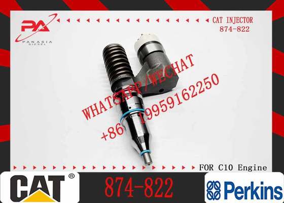 New Diesel Engine Injector 874-822 10R-0967 10R-1258 CH12082 10RO963 212-3463 for Caterpillar C10 Common Rail Steel
