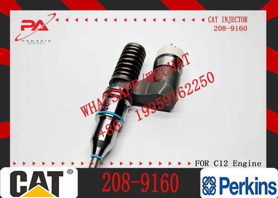 Excavator Parts Diesel C12 Engine Injector 208-9160 0R-9595 1OR-1814 OR-4987 161-1785 New Stainless Steel Injector for Excavator