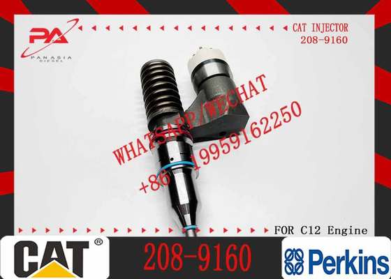 Excavator Parts Diesel C12 Engine Injector 208-9160 0R-9595 1OR-1814 OR-4987 161-1785 New Stainless Steel Injector for Excavator