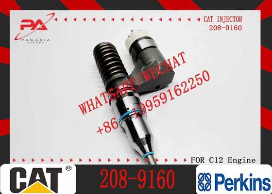 Excavator Parts Diesel C12 Engine Injector 208-9160 0R-9595 1OR-1814 OR-4987 161-1785 New Stainless Steel Injector for Excavator