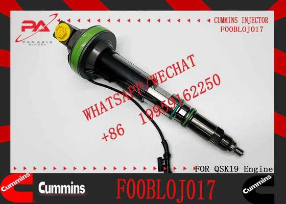New Construction Machinery Fuel Injector for QSK19 Diesel F00BLOJ014 F00BLOJ013 F00BLOJ017 0986435912 Compatible for CUMMINS Diesel Engine