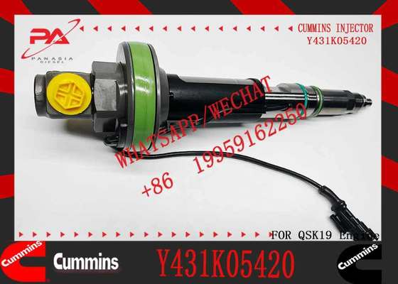 New Construction Machinery Fuel Injector for QSK19 Diesel Compatible Y431K05429 Y431KO5205 Y431K05420 for CUMMINS Diesel Engine
