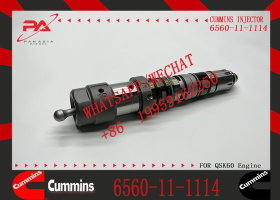 QSK23 QSK60 Diesel Engine Part Fuel Injector 6560-11-1114 4326780 for PC1250-7 ASS6D170E