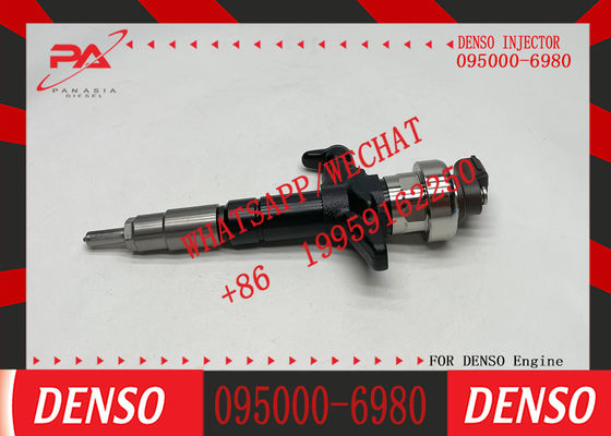 Excavator Accessories Fuel Injector 095000-6980 8-98011604-1 8-98011604-5 for Isuzu 4JJ1 for Construction Machinery