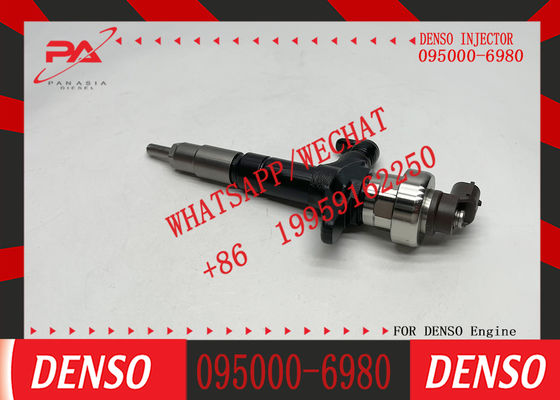 Excavator Accessories Fuel Injector 095000-6980 8-98011604-1 8-98011604-5 for Isuzu 4JJ1 for Construction Machinery
