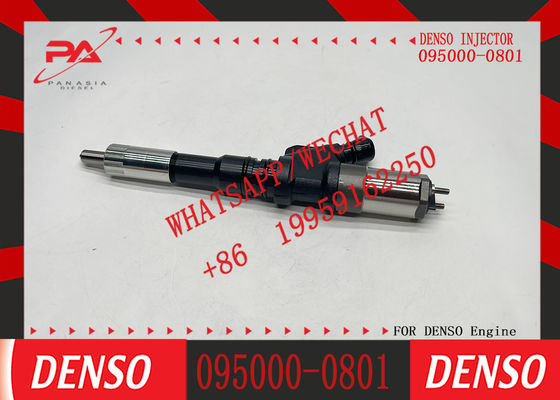 095000-0801 Auto Engine Parts Diesel Common Rail Fuel Injector 6156-11-3100 for Komatsu 6D125 Engine