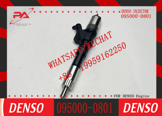 095000-0801 Auto Engine Parts Diesel Common Rail Fuel Injector 6156-11-3100 for Komatsu 6D125 Engine