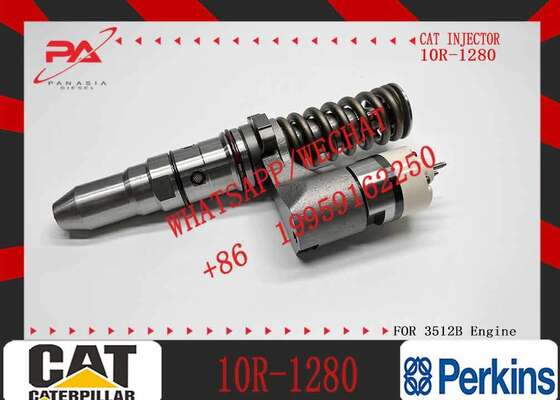 JISION Excavator Spare Parts 3512B Diesel Fuel Injector 250-1308 196-5802 10R-1280