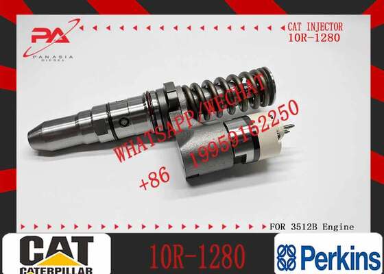 JISION Excavator Spare Parts 3512B Diesel Fuel Injector 250-1308 196-5802 10R-1280